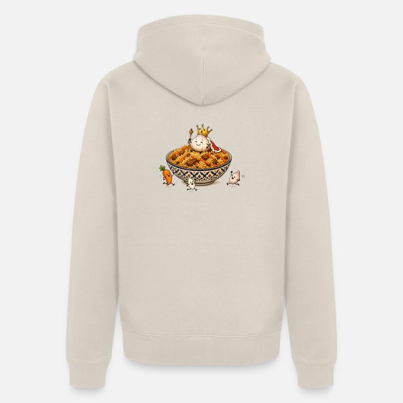 Plov, Labour, Pilaf - Veste à capuche bio Premium Unisexe - beige