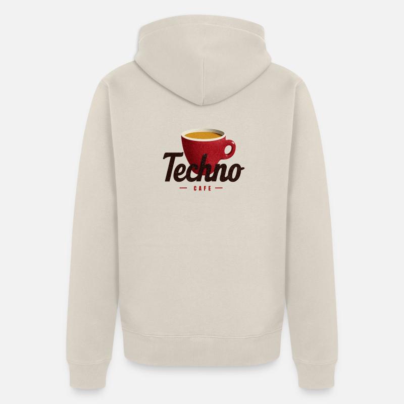 Techno Café - Veste à capuche bio Premium Unisexe - beige
