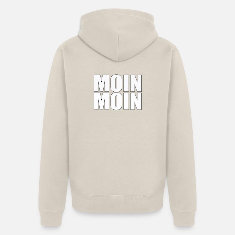 Moin Moin - Veste à capuche bio Premium Unisexe - beige