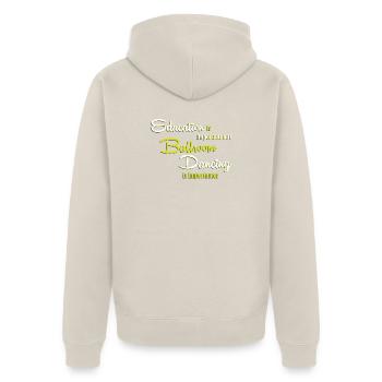 Danse de couple en valse - Veste à capuche bio Premium Unisexe - beige - Dos - Thijin (182cm)
