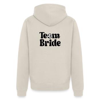 ÉQUIPE BRIDE FOOTBALL FOOTBALL - Veste à capuche bio Premium Unisexe - beige - Dos - Thijin (182cm)