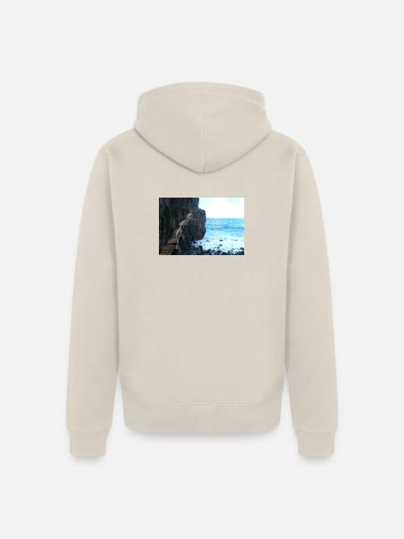 Gefährlicher Weg Madeira - Unisex Premium Bio Zip Hoodie - Beige