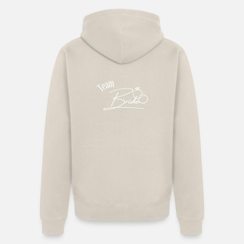 Équipe Bride - Veste à capuche bio Premium Unisexe - beige