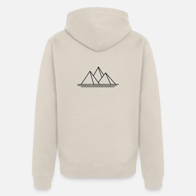 Pyramiden - Unisex Premium Bio Zip Hoodie - Beige
