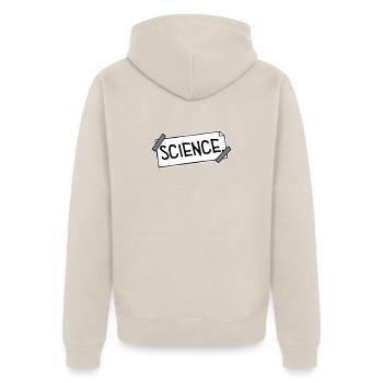 Déclaration scientifique : Déclaration sur l’éducation des nerds - Veste à capuche bio Premium Unisexe - beige - Dos - Thijin (182cm)