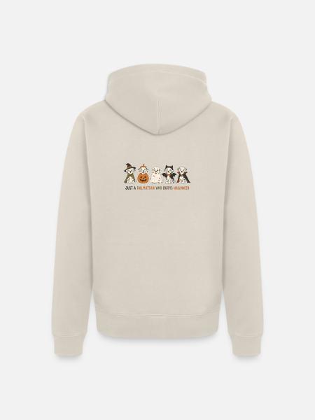 Dalmatiner-Halloween-Crew - Unisex Premium Bio Zip Hoodie - Beige