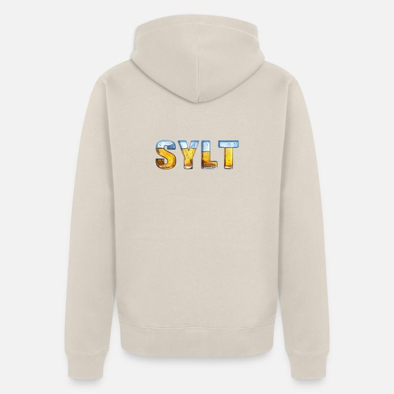 Sylt et glace - Veste à capuche bio Premium Unisexe - beige