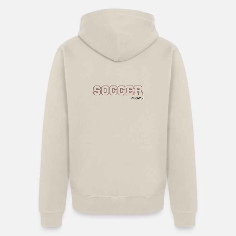 Maman Soccer - Veste à capuche bio Premium Unisexe - beige