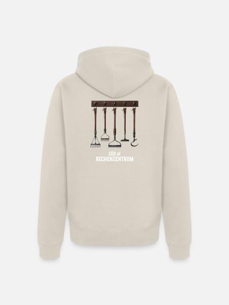 Leiter der Rechenzentrums - Unisex Premium Bio Zip Hoodie - Beige