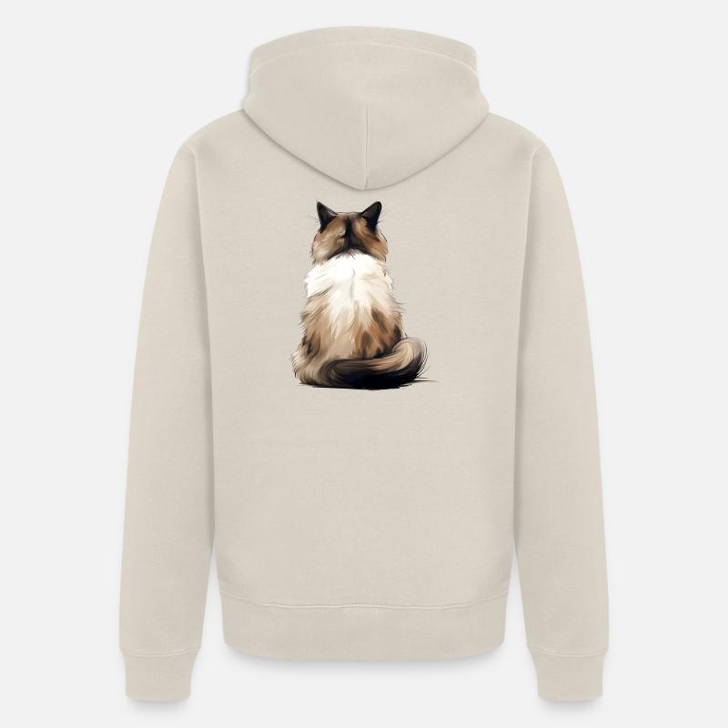 Birman - Veste à capuche bio Premium Unisexe - beige