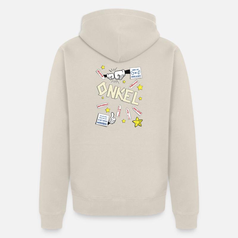 oncle - Veste à capuche bio Premium Unisexe - beige