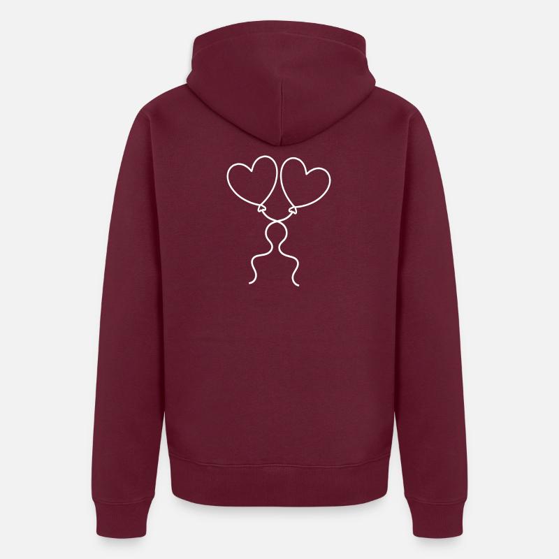 Valentinstag,St.Valentin, san valentin Unisex Premium Bio Zip Hoodie