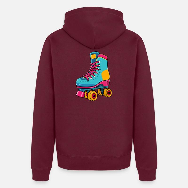 Roller Roller Retro – Coloré et emblématique Veste à capuche bio Premium Unisexe