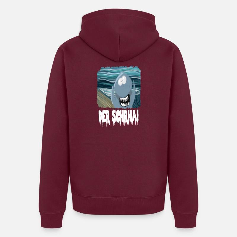 Der SchrHai Unisex Premium Bio Zip Hoodie