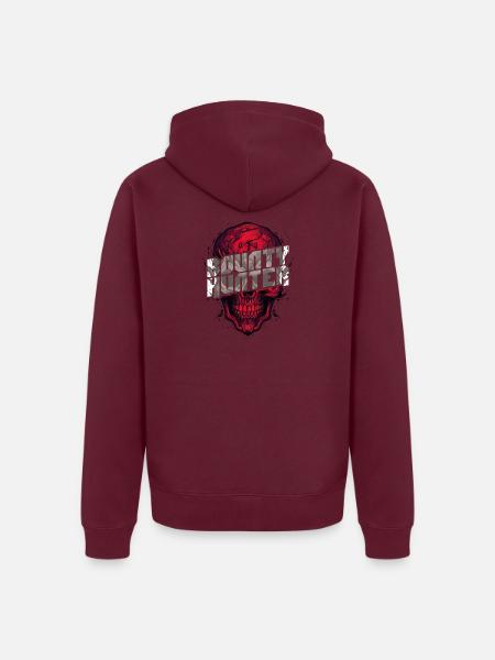 Bounty Hunter - Unisex Premium Bio Zip Hoodie - Burgunderrot
