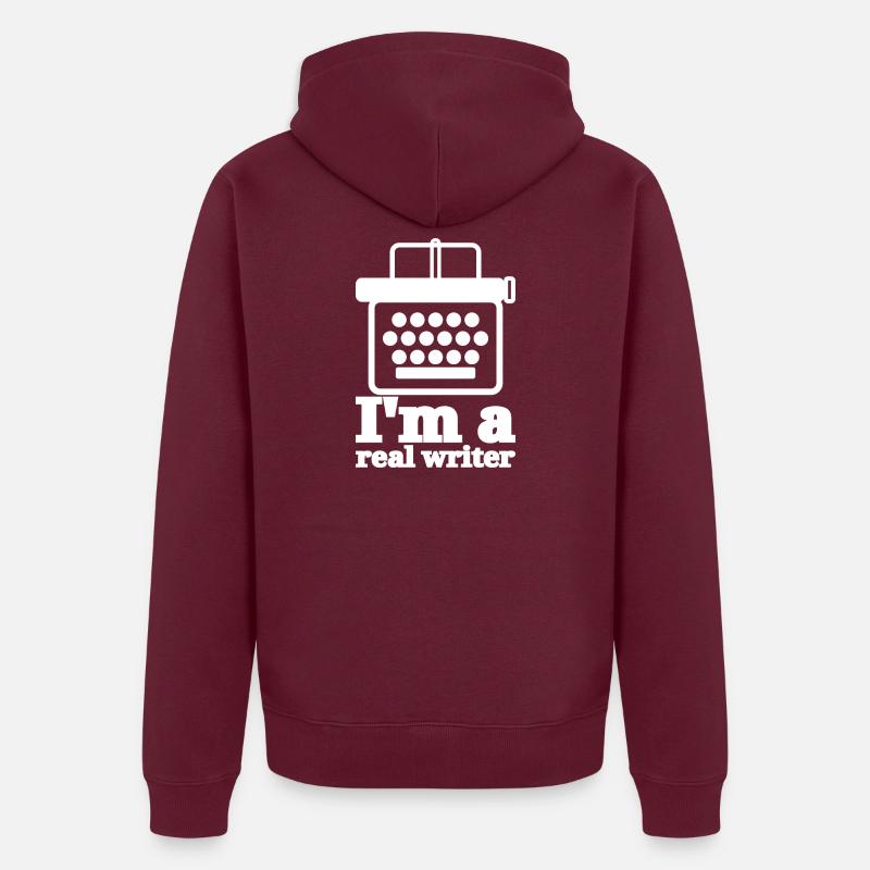 Real Writer Veste à capuche bio Premium Unisexe