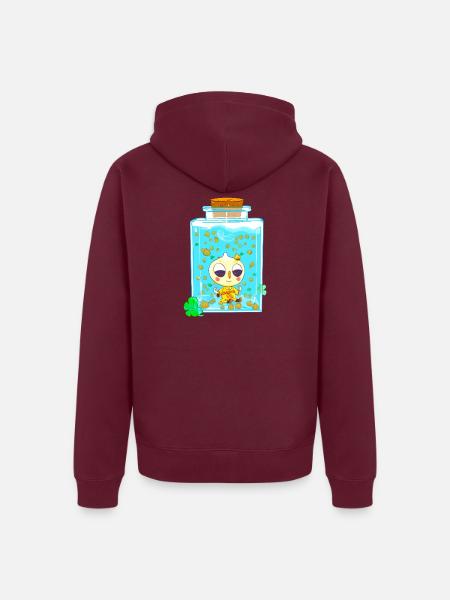 Tama Pickels - Unisex Premium Bio Zip Hoodie - Burgunderrot