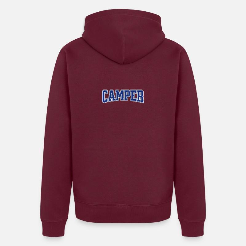 Camping-car - Veste à capuche bio Premium Unisexe - bourgogne