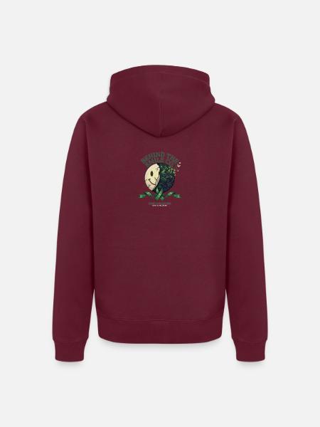 BTSC | ADHD Awareness - Aufklärung - Unisex Premium Bio Zip Hoodie - Burgunderrot