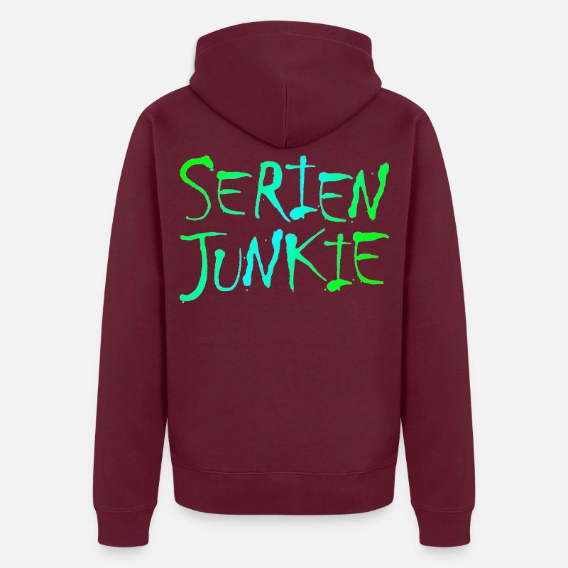 NERDY forever - Serienjunkie Unisex Premium Bio Zip Hoodie