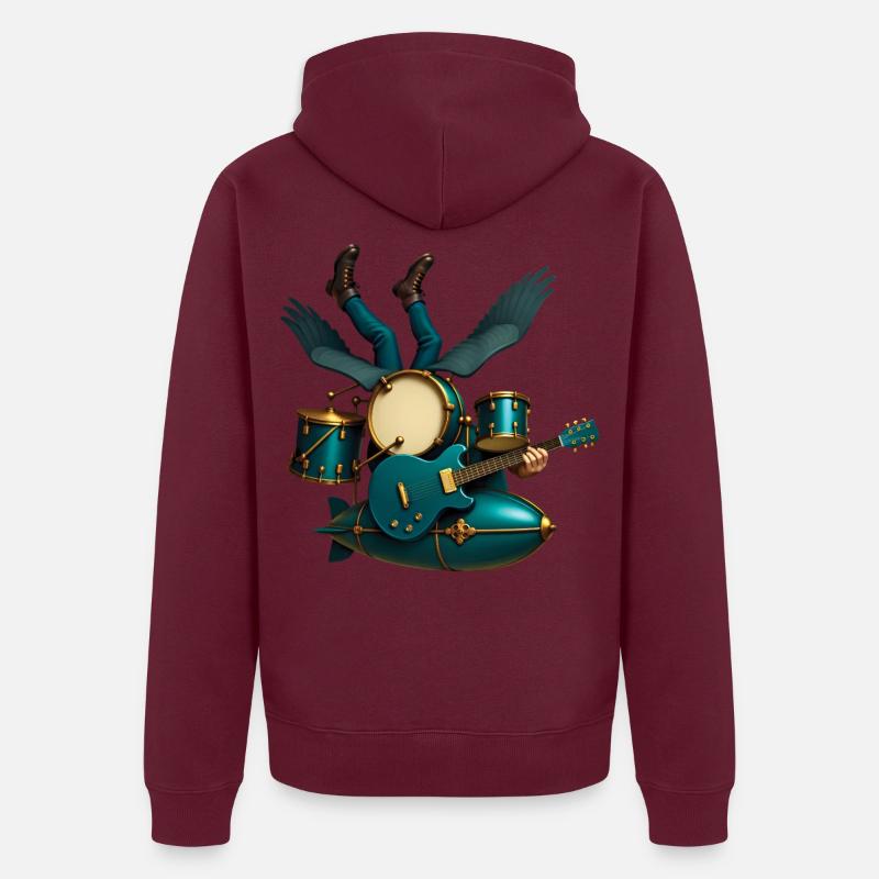 ZEPPELIN BAND – Ton & Bild Unisex Premium Bio Zip Hoodie
