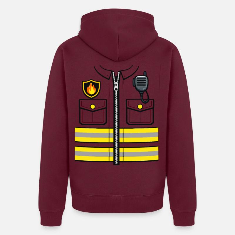 Firefighter Costume Replacement Funny Gift Unisex Premium Organic Zip Hoodie