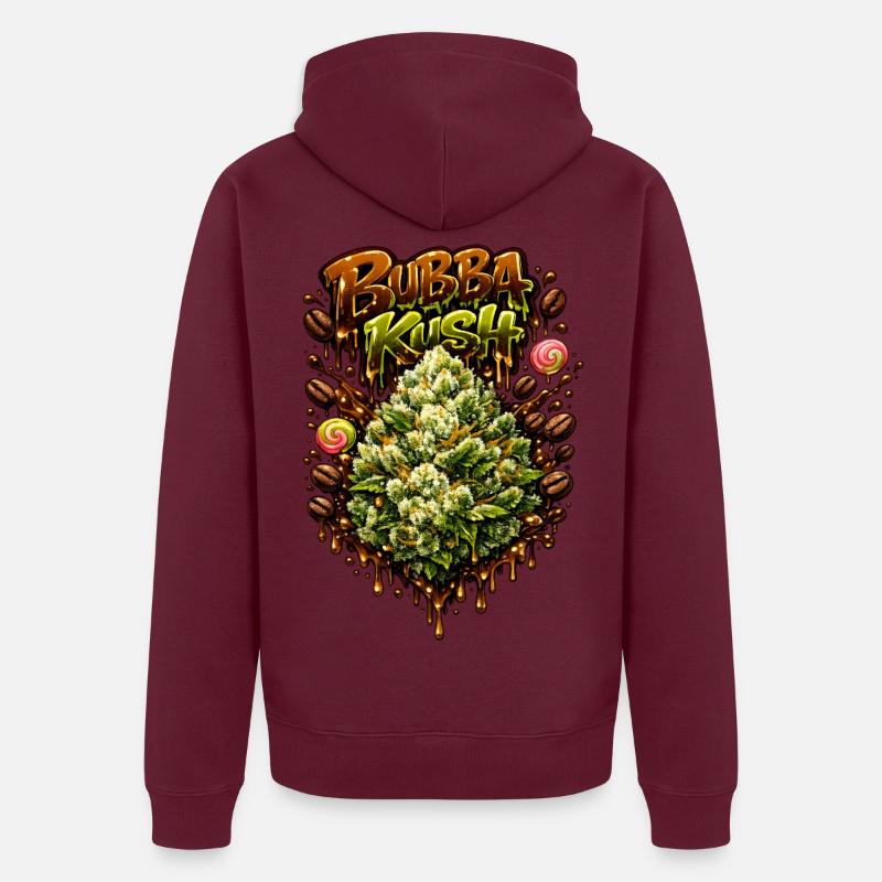 Graffiti Bubba Kush Imprimé Veste à capuche bio Premium Unisexe
