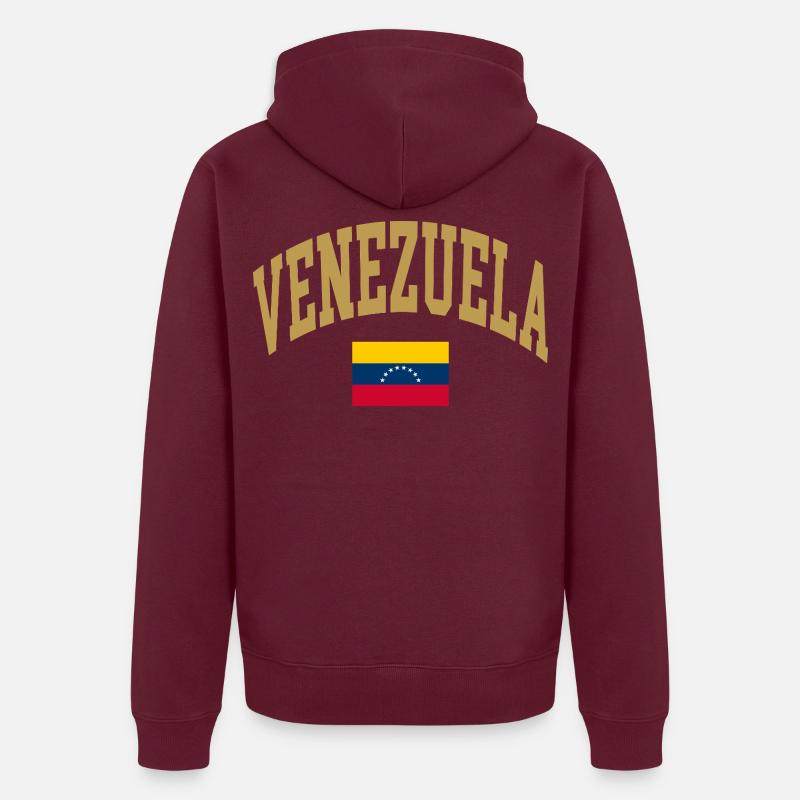 Drapeau du Venezuela Veste à capuche bio Premium Unisexe
