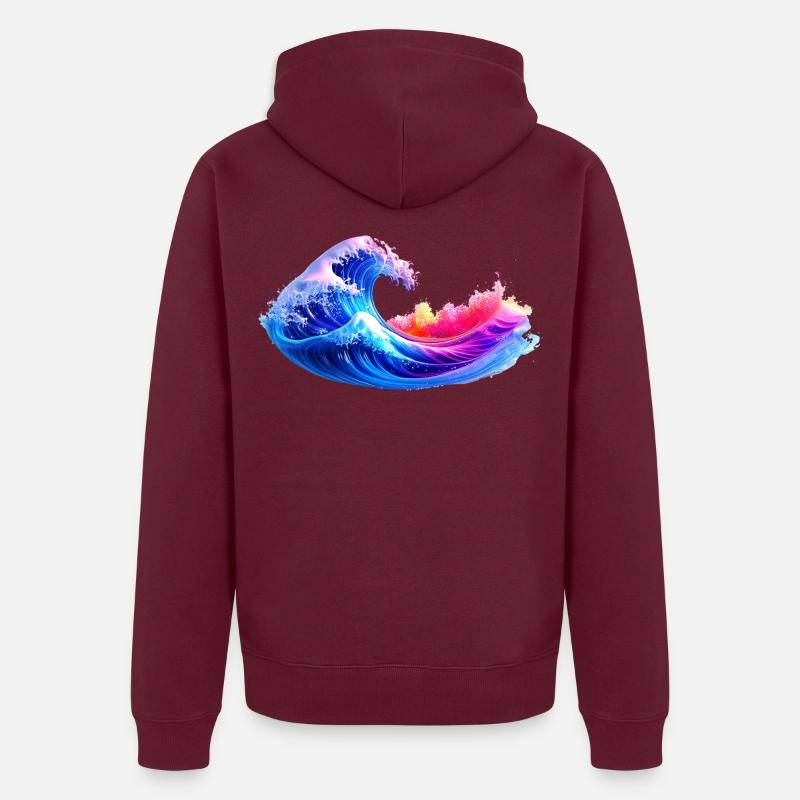 waves Unisex Premium Bio Zip Hoodie