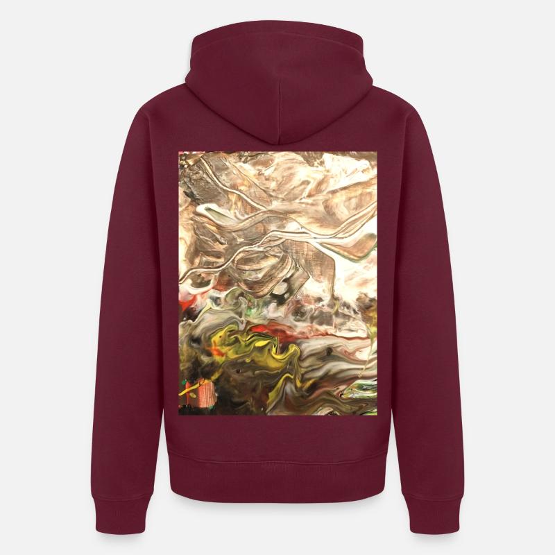 Verschwimmende Umgebung Unisex Premium Bio Zip Hoodie