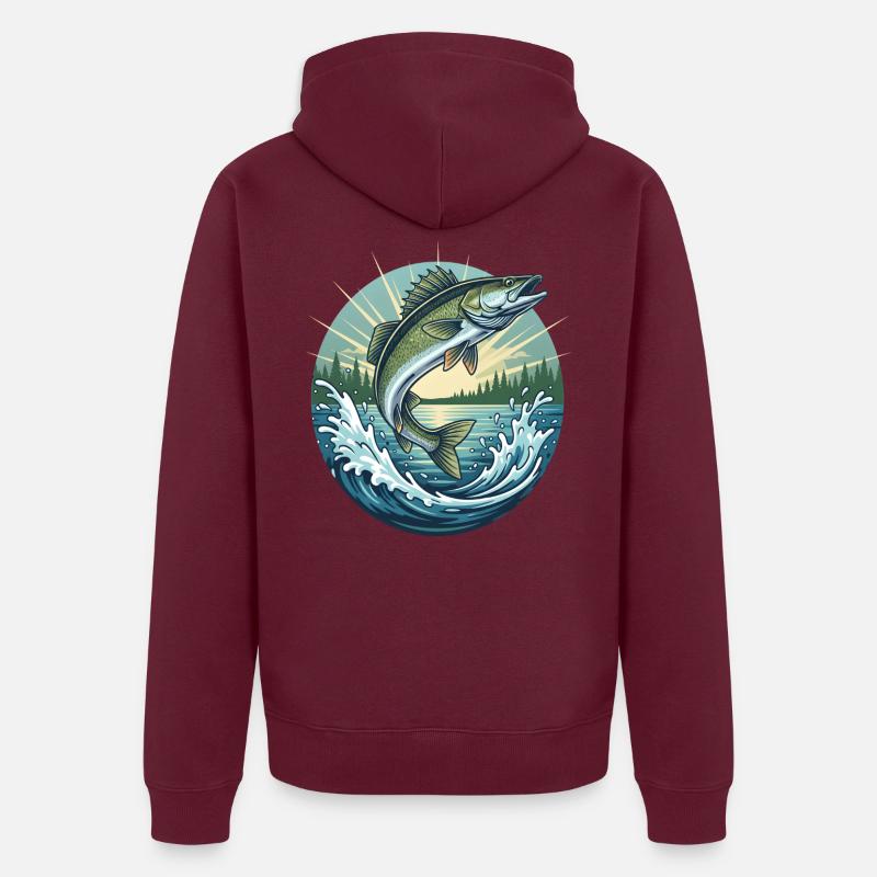 Sablet sauteur - Veste à capuche bio Premium Unisexe - bourgogne