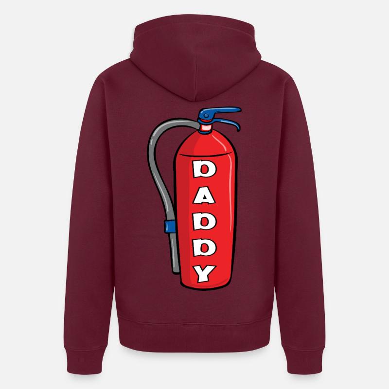 Papa extincteur Veste à capuche bio Premium Unisexe