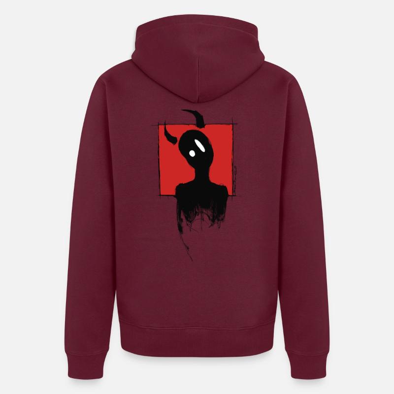 Devil Boy - Veste à capuche bio Premium Unisexe - bourgogne