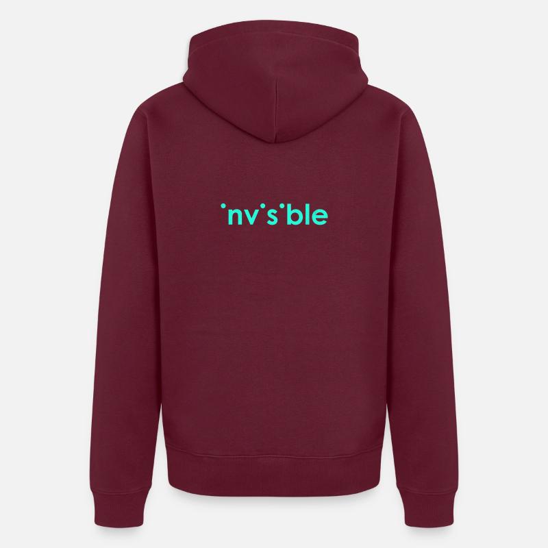 Invisible T Unisex Premium Bio Zip Hoodie
