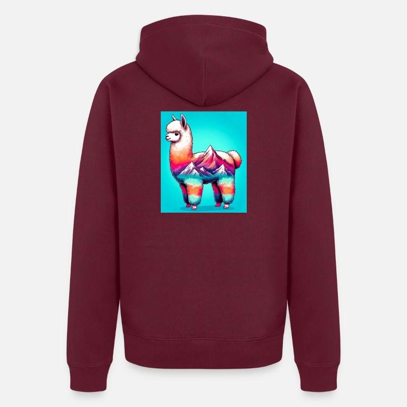 Alpaga Veste à capuche bio Premium Unisexe