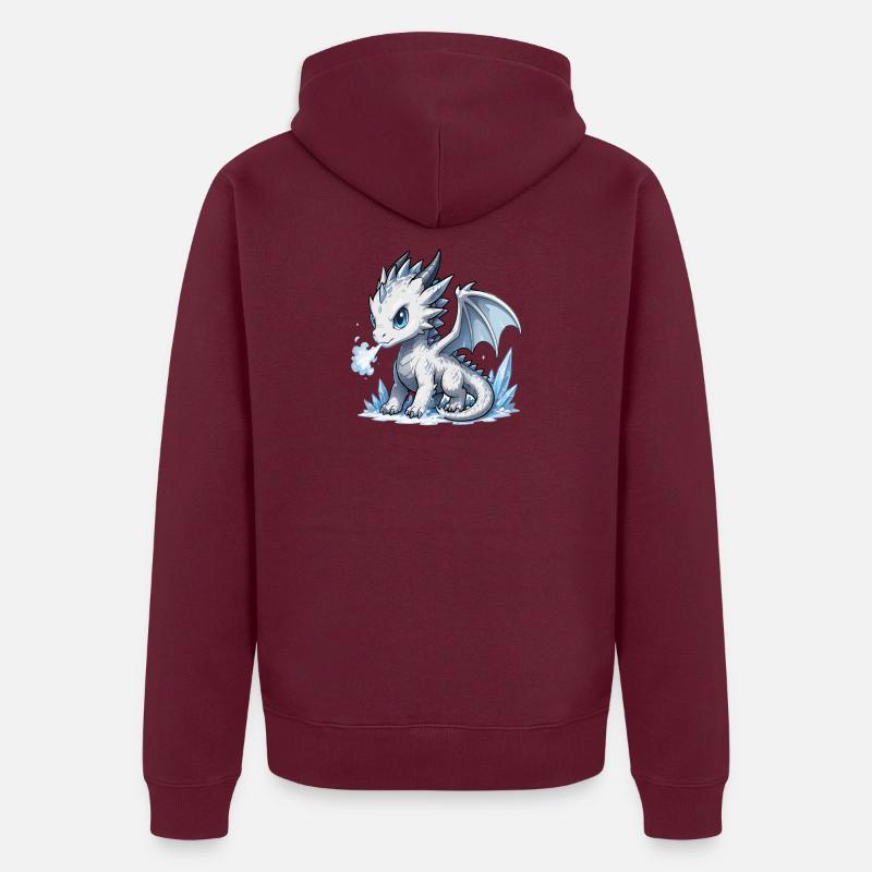 Dragon de Glace de Cristal Veste à capuche bio Premium Unisexe