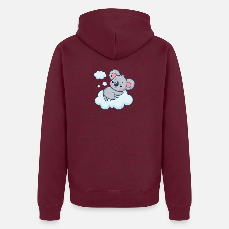 Nuage Koala Somnolent Veste à capuche bio Premium Unisexe