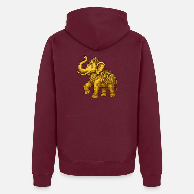 Eléphant d’Or Veste à capuche bio Premium Unisexe