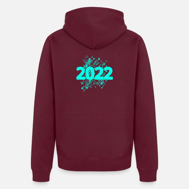 2022 - Veste à capuche bio Premium Unisexe - bourgogne