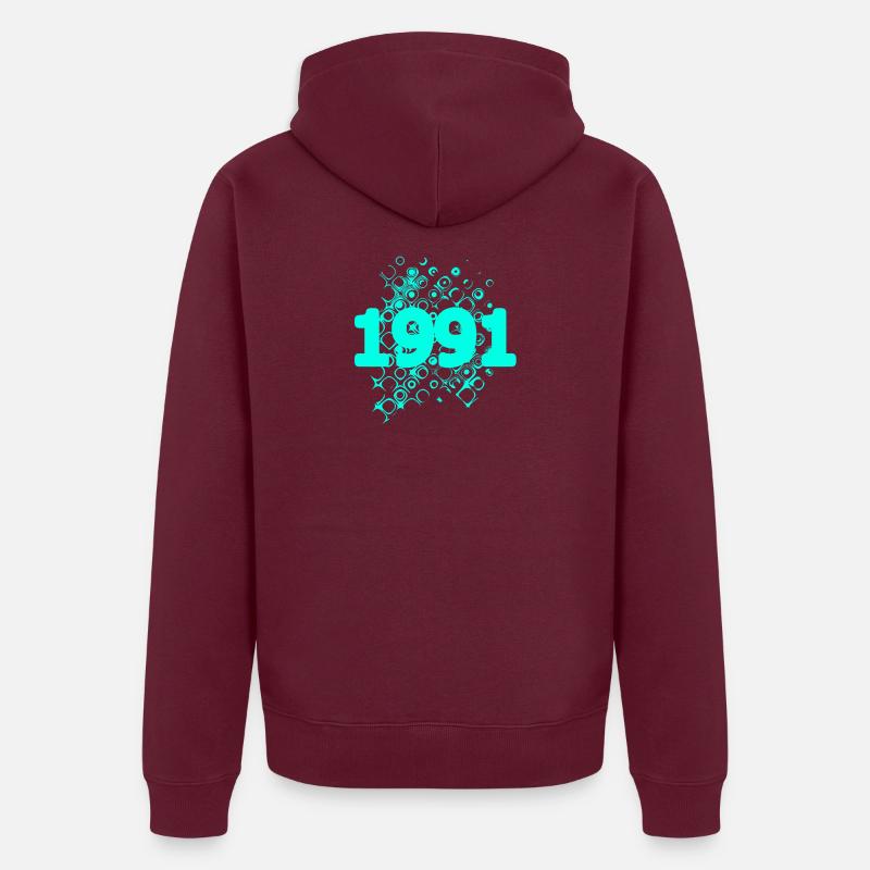 1991 Unisex Premium Bio Zip Hoodie