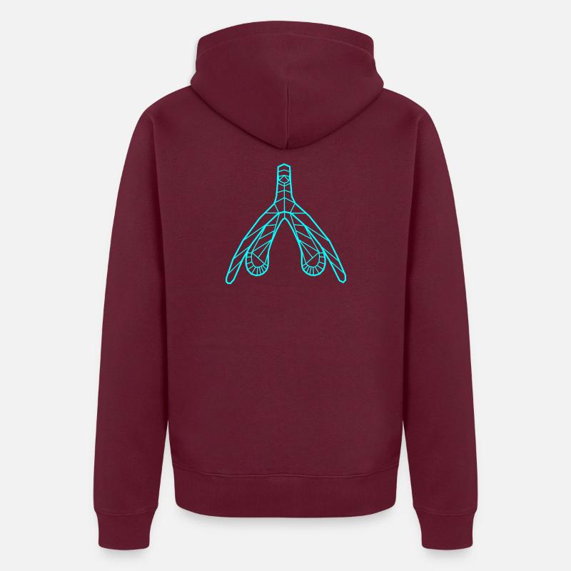 Klitoris_cyan Veste à capuche bio Premium Unisexe