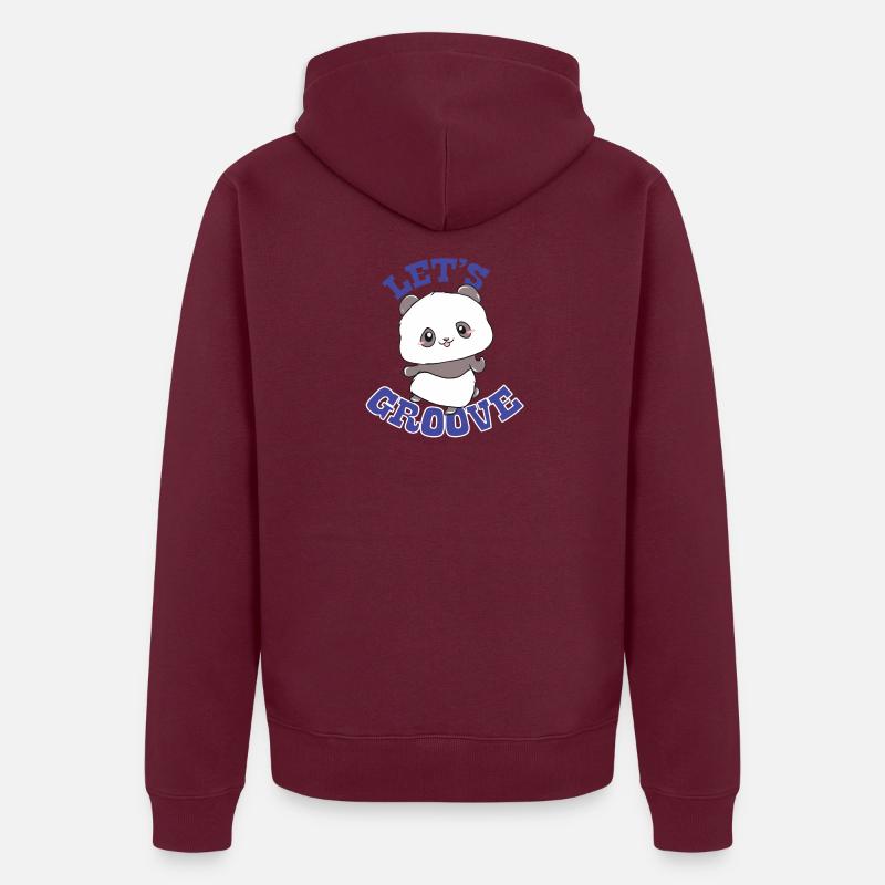 Panda - Lass Grooven Unisex Premium Bio Zip Hoodie