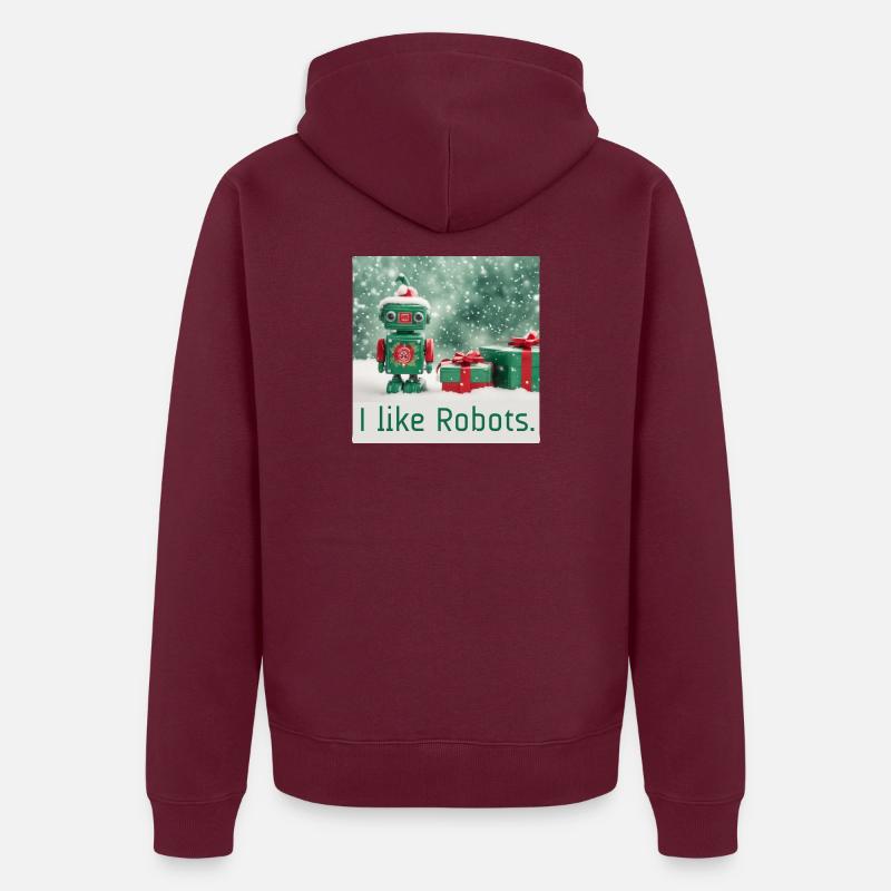 Comme les robots Jouet de Noël Rétro Cadeaux Mignon Veste à capuche bio Premium Unisexe