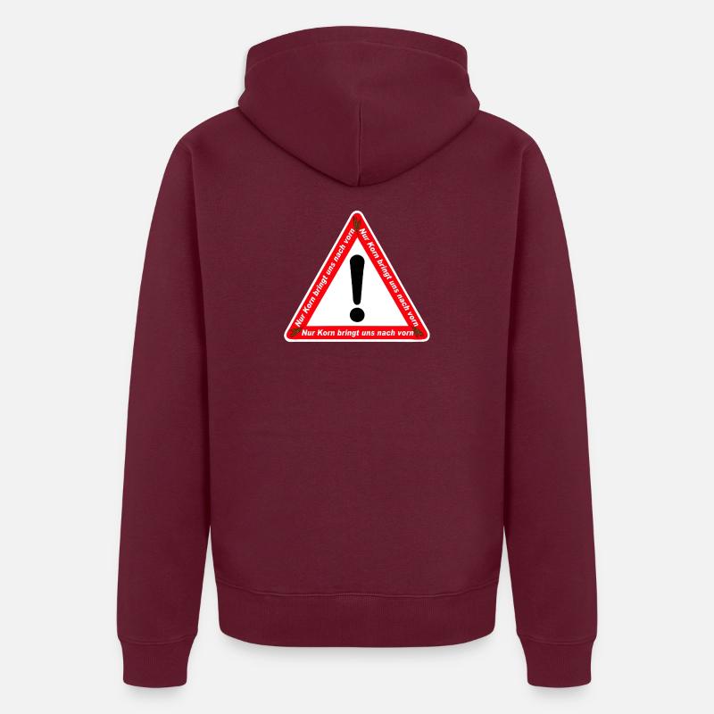 Grain , Party , Wheat Grain ,Grain Party Front (25) Unisex Premium Organic Zip Hoodie