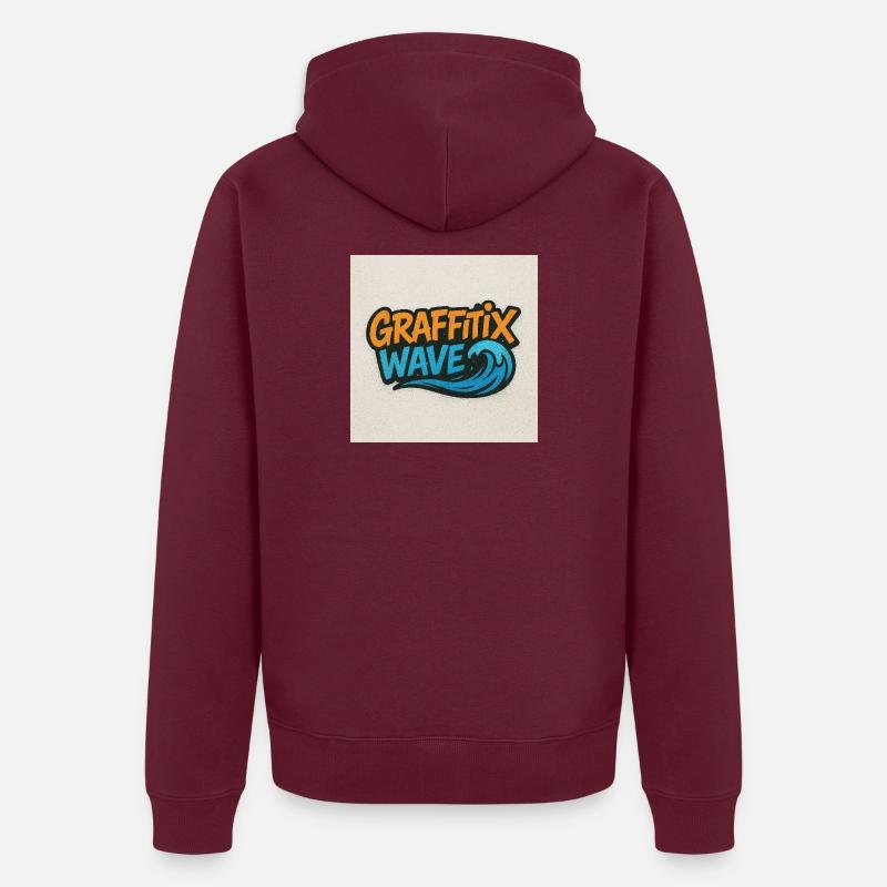 Graffitix Wave Graffiti Logo Veste à capuche bio Premium Unisexe
