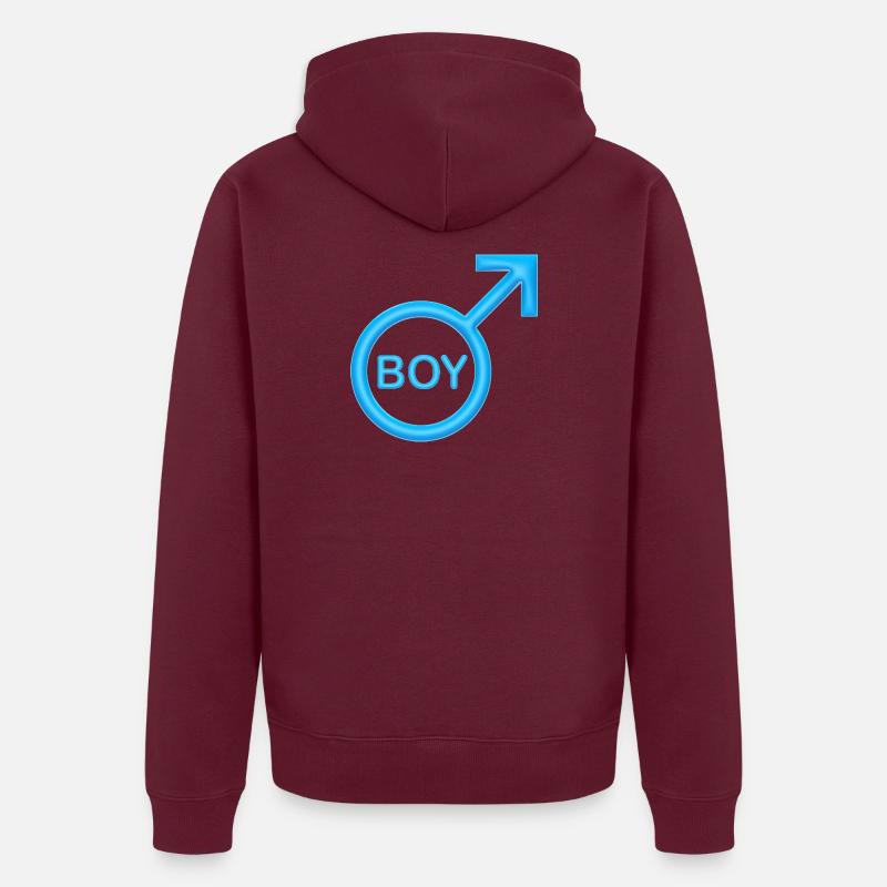 Boy Unisex Premium Organic Zip Hoodie