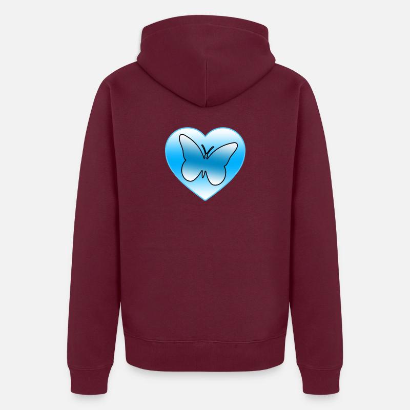 Papillons Veste à capuche bio Premium Unisexe