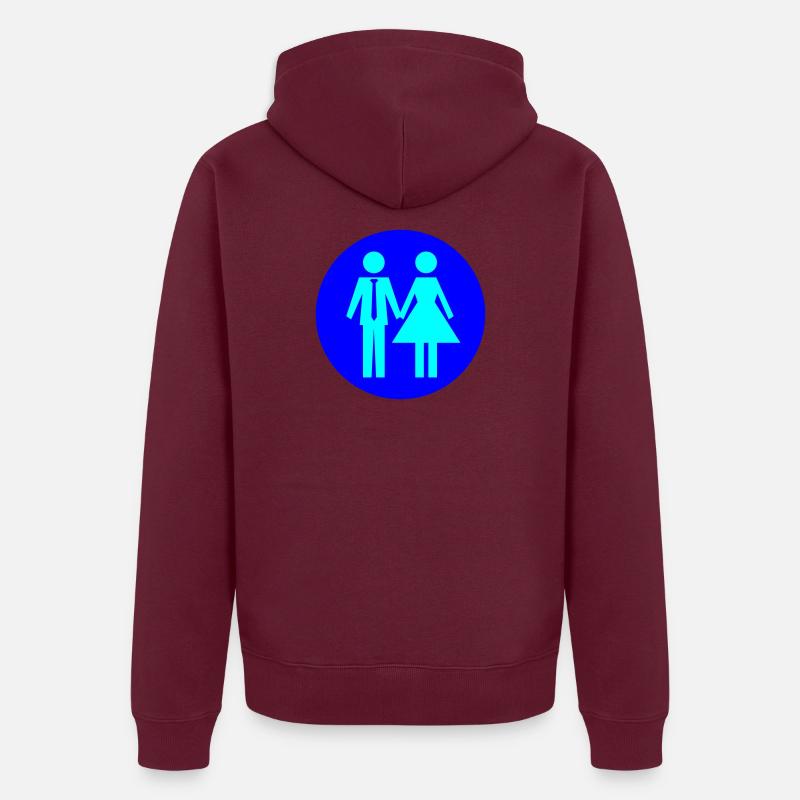 Paar Ehe Couple Unisex Premium Bio Zip Hoodie