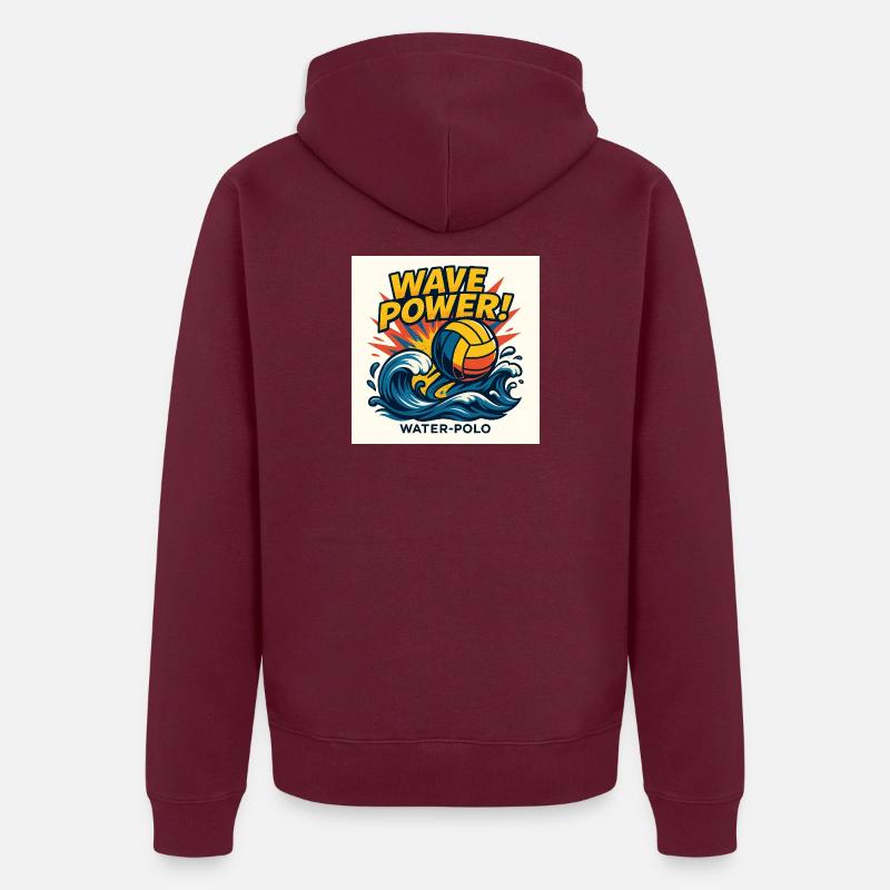 Power Water Polo Wave Unisex Premium Organic Zip Hoodie