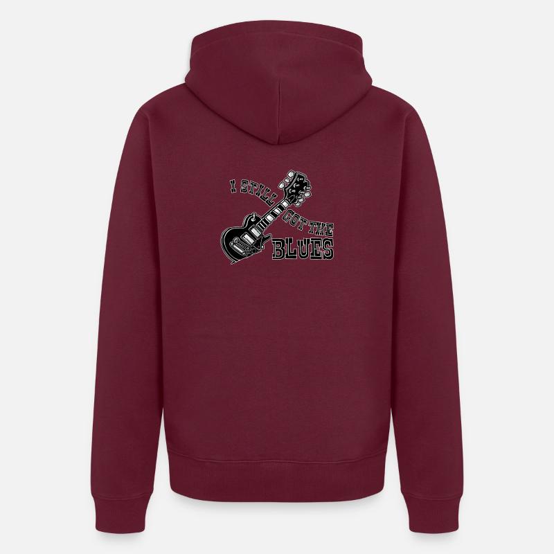 ICH HABE IMMER NOCH DEN BLUES Unisex Premium Bio Zip Hoodie